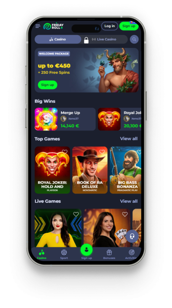 Fridayroll Casino Deutschland Spiele im Friday Roll Casino Online